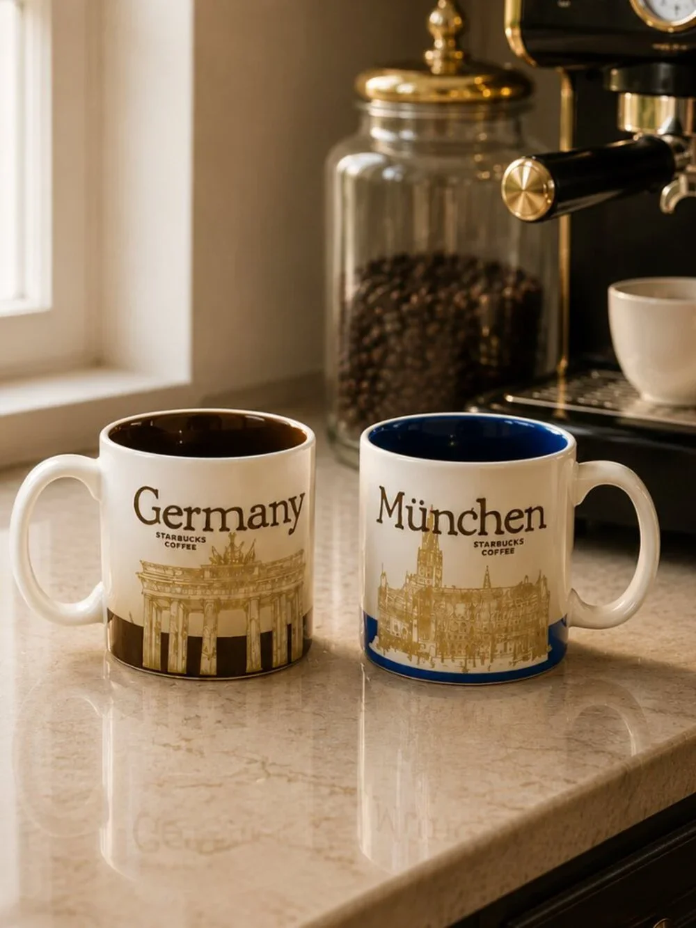 Vintage Starbucks Collector Series Munchen and Germany Mug Set